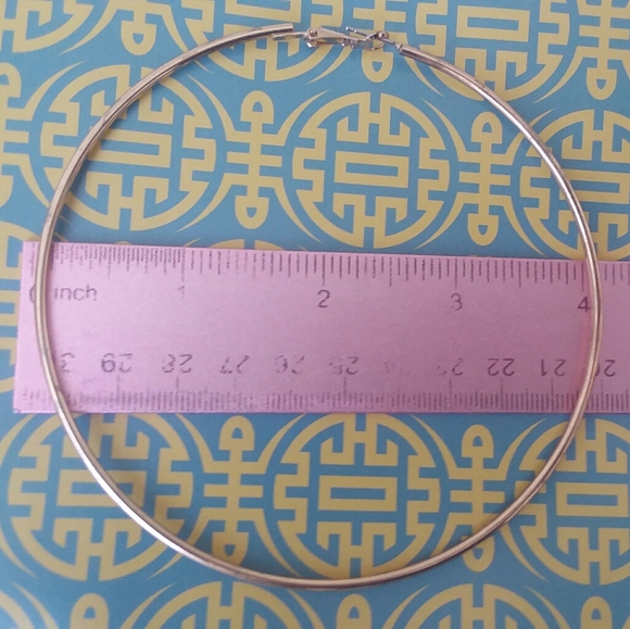 GIANT Gold Hoop Earrings - Picture 2 of 3
